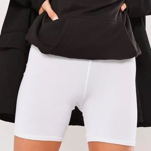 Missguided White Cycling Shorts